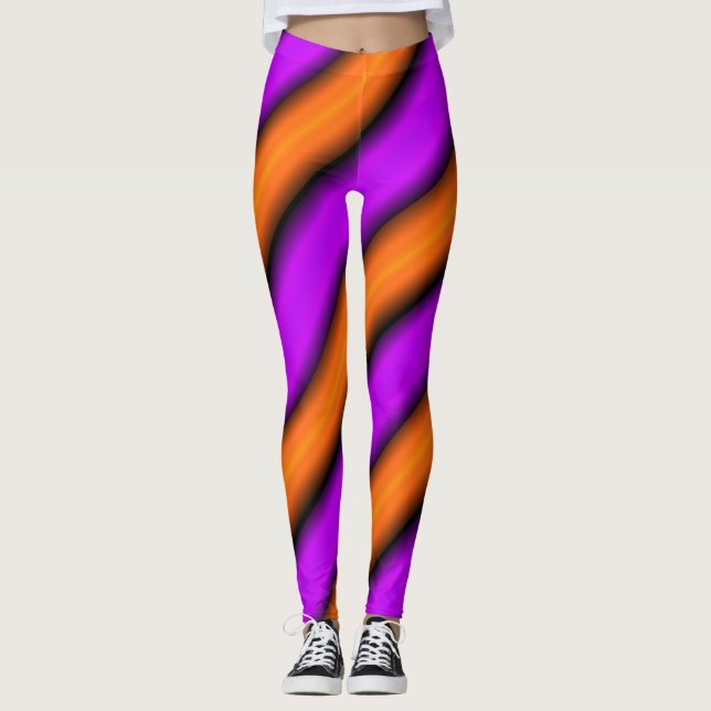 Leggings Bambú púrpura anaranjado (Anverso)
