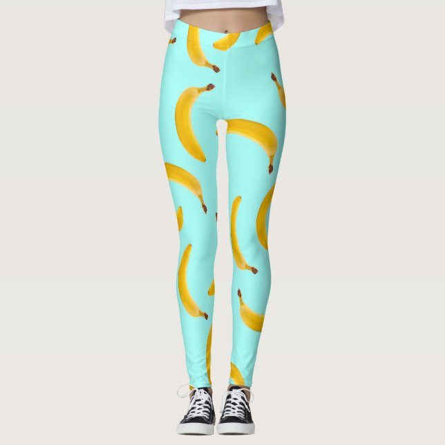 Leggings Banana con piernas de fondo azul claro (Anverso)