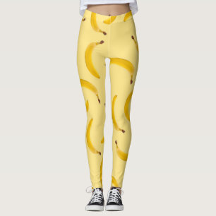Leggings Banana Textura leggatas amarillas claras