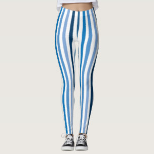 Leggings Banda azul y blanca