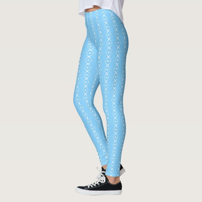 Leggings Banda azul y blanca (Izquierda)