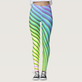 Leggings Banda de caramelo Pastel Arcoiris brillante Color 