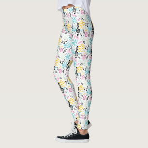 Leggings Banda de maestros de música Treble Clef