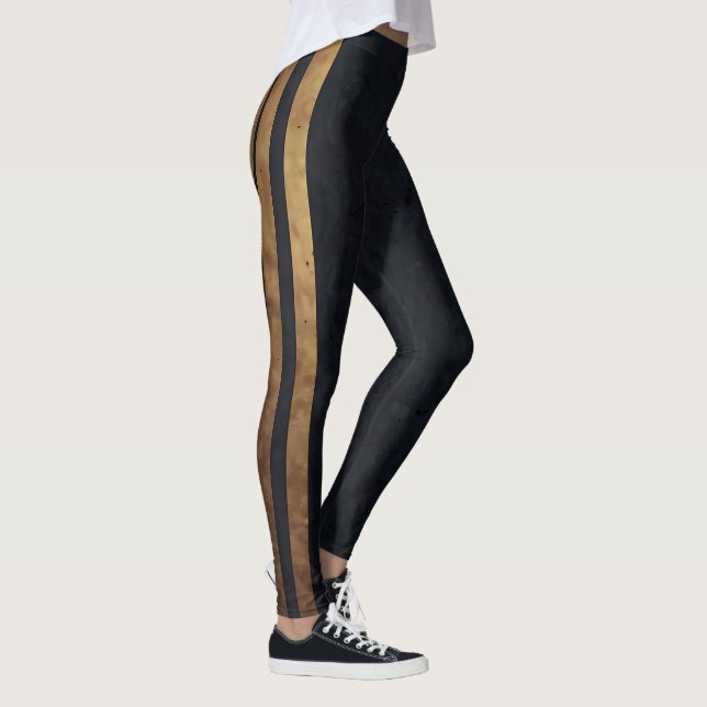 Leggings Banda de oro esmeralda (Derecha)