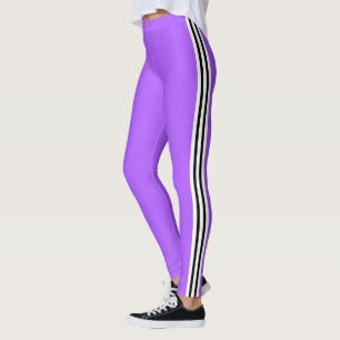 Leggings Banda de tres lados Piernas púrpuras Elegir colore