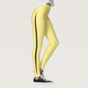 Leggings Banda lateral de pincel artístico Banda negra Bumb