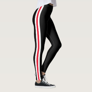 Leggings Banda lateral deportiva Piernas negras elegir tu c