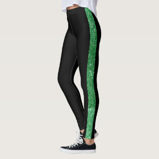 Leggings Banda lateral Personalizado Estampada verde Purpur