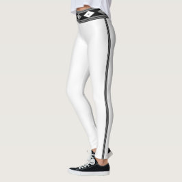 Leggings Banda negra y blanca