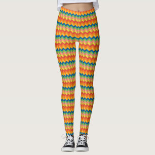 Leggings banda zigzag