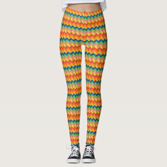 Leggings banda zigzag (Anverso)