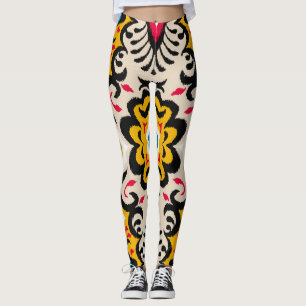 Leggings Bandana Paisley: Impresión de pañuelo de seda vint