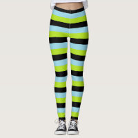 Bandas azules Lime Green, Black and Pastel