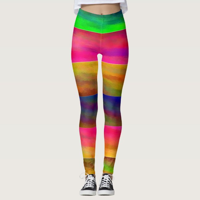 Leggings bandas coloridas (Anverso)