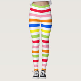 Leggings Bandas de caramelo multicolor