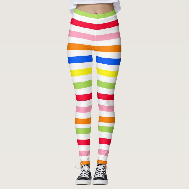 Leggings Bandas de caramelo multicolor (Anverso)