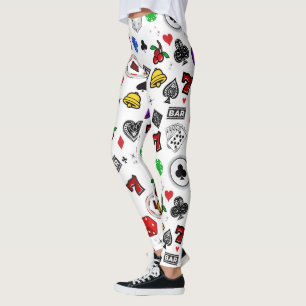 Leggings Bandas de juego Máquinas de fruta Bares de siete a