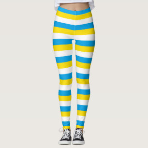 Leggings bandas de la bandera de argentina país símbolo azu