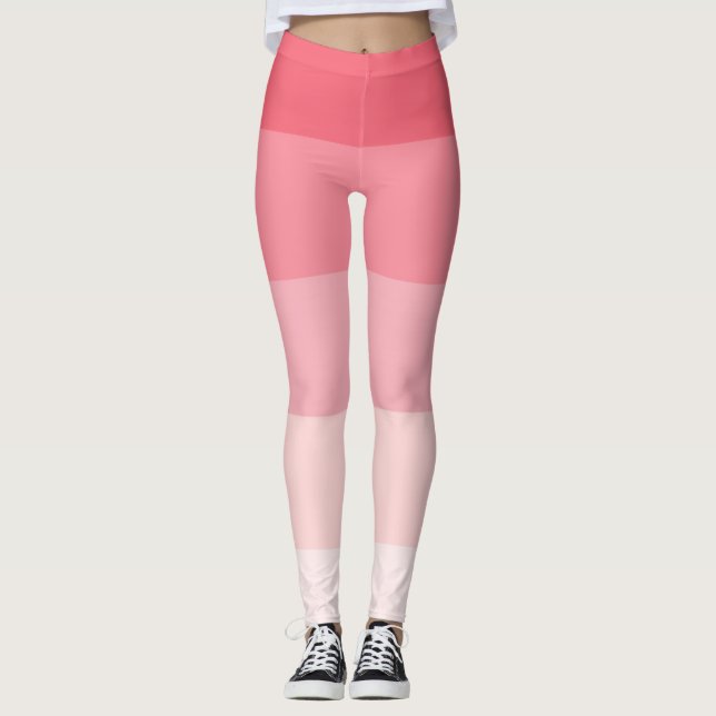 Leggings Bandas de Ombre Rosa (Anverso)