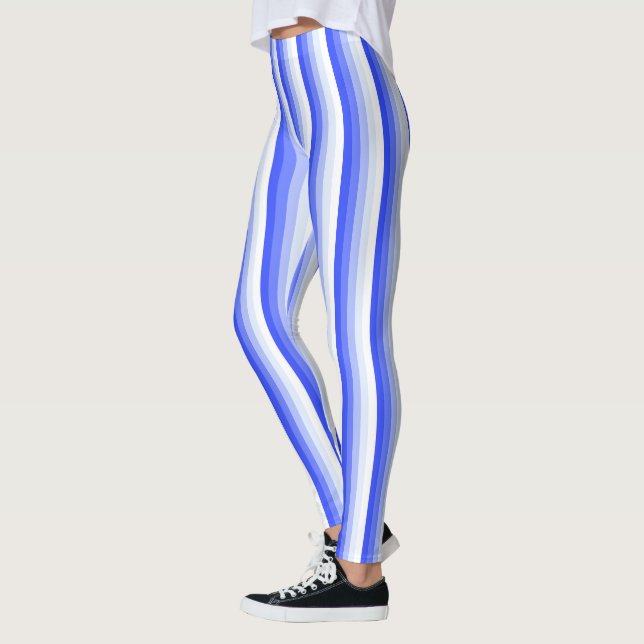 Leggings Bandas de sombra azules reales (Izquierda)