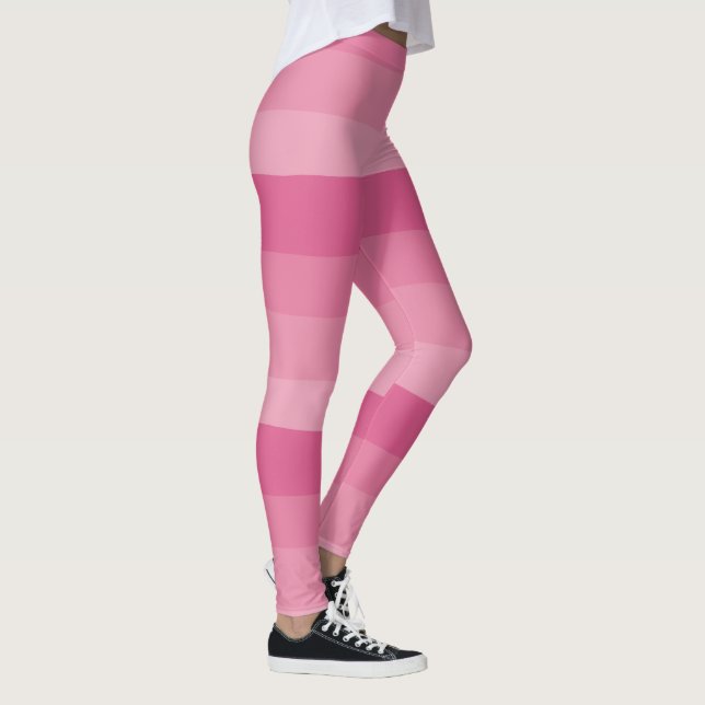 Leggings Bandas desiguales - Rosa (Derecha)