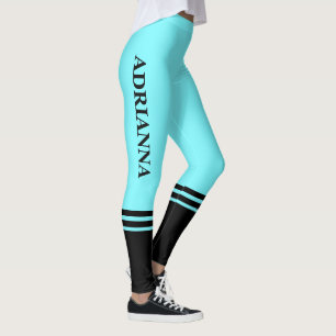 Leggings Bandas horizontales negras   Nombre   Azul eléctri