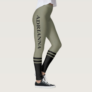 Leggings Bandas horizontales negras   Nombre   Gris cálido