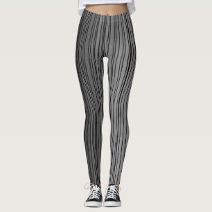 Leggings Bandas metalizado Stripe and Contrast