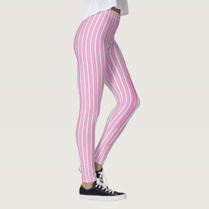 Leggings Bandas modernas de neón rosado con efecto 3D