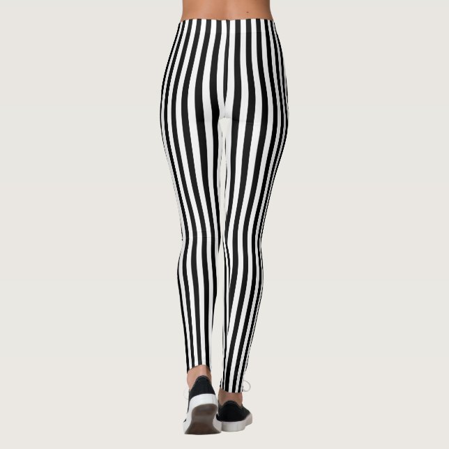 Leggings Bandas negras y blancas (Reverso)