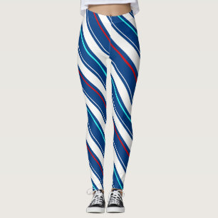 Leggings Bandas Regionales Azules Y Blancas