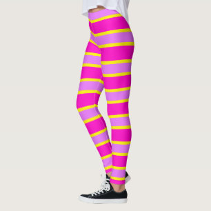 Leggings Bandas rosadas y amarillas