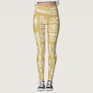 Leggings Bandas tribales africanas: el egipcio bohemio sin
