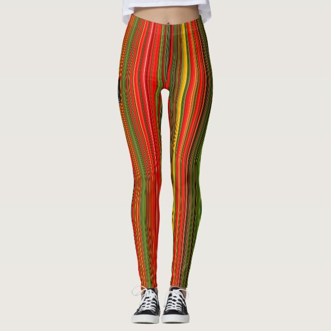 Leggings Bandas verticales de colores (Anverso)
