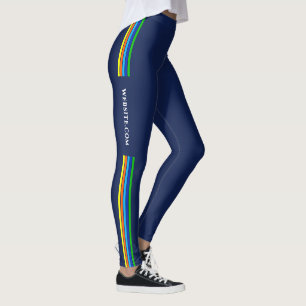Leggings Bandas verticales de Personalizado de sitios web d