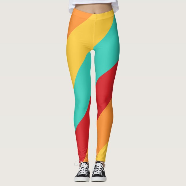Leggings Bandas verticales multicolores (Anverso)