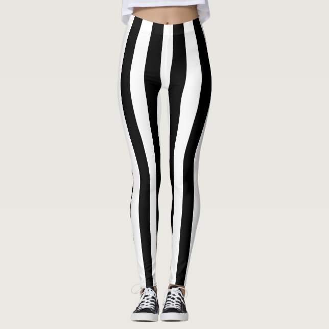 Leggings Bandas verticales negras (Anverso)