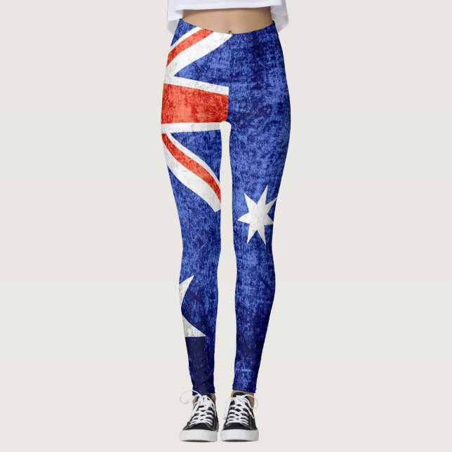 Leggings Bandera #2 de Australia del vintage (Anverso)