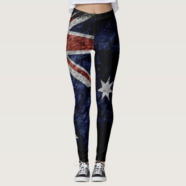 Leggings Bandera #4 de Australia del vintage (Anverso)