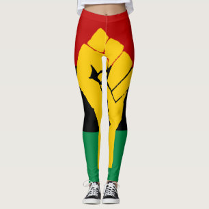 Leggings Bandera africana del poder negro