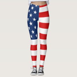 Leggings Bandera americana 4ta de las polainas de julio