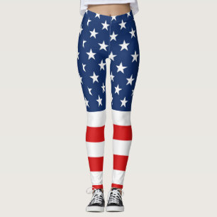 Leggings Bandera americana 4ta de las polainas de julio
