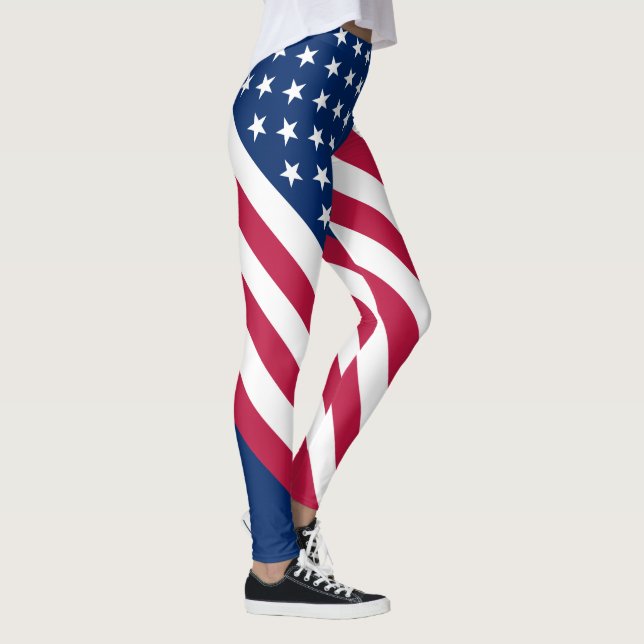 Leggings Bandera americana patriótica (Derecha)