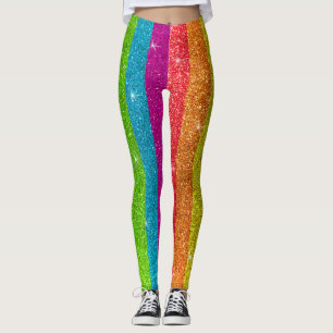 Leggings Bandera arcoiris purpurina Casamiento Igualdad Org
