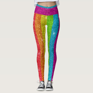 Leggings Bandera arcoiris purpurina Casamiento Igualdad Org