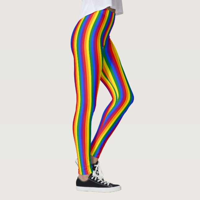 Leggings Bandera arcoiris y orgullo, comunidad LGBT/stripes (Derecha)