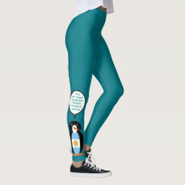 Leggings Bandera Argentina Pingüino Personalizado Hablando
