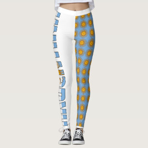 Leggings Bandera argentina y sol