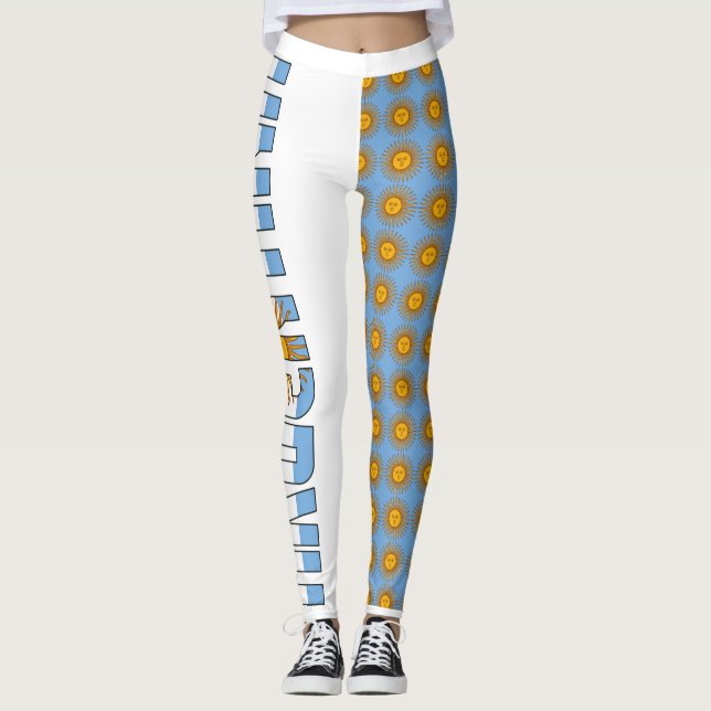 Leggings Bandera argentina y sol (Anverso)