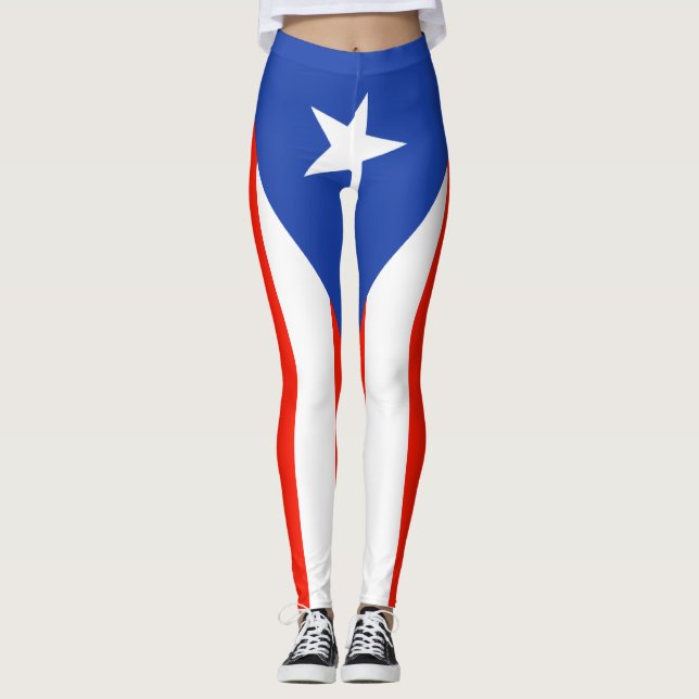 Leggings Bandera Boricua Bandera Puerto Rico 5Julio (Anverso)